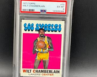 PSA Graded Wilt Chamberlain Card