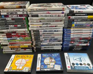Large Lot Video Games Wii, PS2, PS4 +