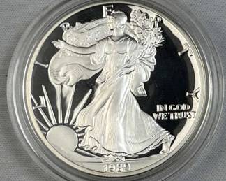 1989 Proof American Silver Eagle 1oz .999