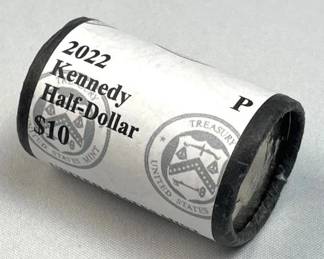 2022 JFK Clad BU Half Dollars Roll of (20)