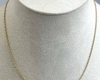 14K Yellow Gold James Avery Twist Chain Necklace