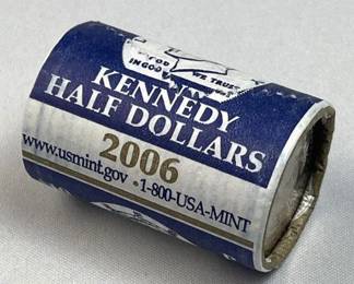 2006 JFK Clad BU Half Dollars Roll of (20)