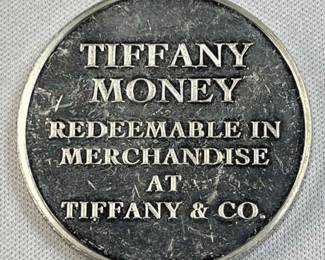 Vintage 925 Silver Tiffany & Co Money $25 Token