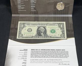 2015 Mohawk Ironworkers $1 Coin & Currency Set