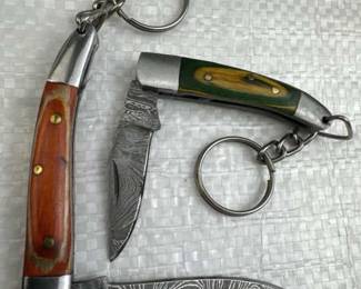 Damascus Steel Fixed Blade Knife w/ Sheath