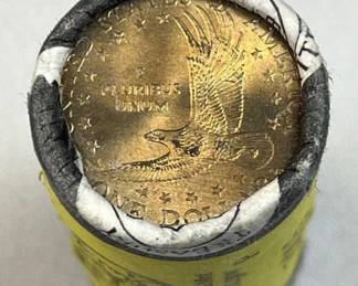 2005 Sacagawea 'Golden' Dollars Roll US Mint