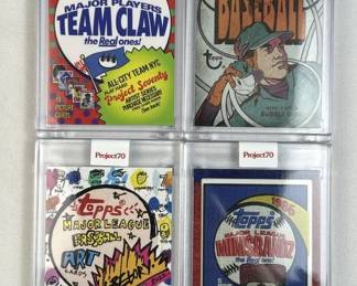 (4) Topps Project 70 Wax Wrapper Cards, Sealed