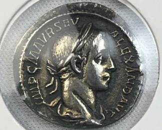 c. 231-335 AD Roman Silv. Denarius Severus Alx