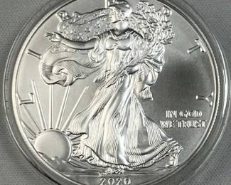 2020 American Silver Eagle 1oz .999 Brilliant Unc.