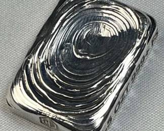 1.5oz Troy Silver Hand Poured Wavy Bar .999 CW