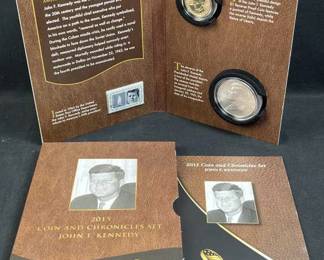 2015 JFK Coin & Chronicles Set w/ 1oz Silver