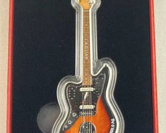 1oz Silver Fender Jaguar Guitar Coin PAMP .999