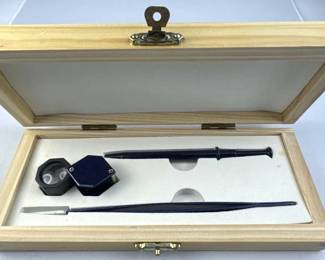 3pc Diamond & Gem Inspection Kit w/ Loupe