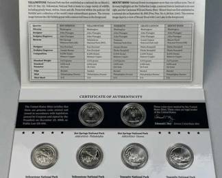 2010 America the Beautiful Quarters Unc Coin Set