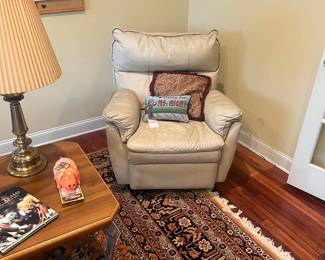 Leather recliner 