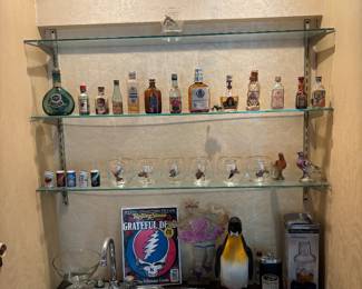 Vintage and antique mini liquor bottles for collecting