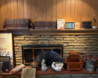 Assorted leather book collections 