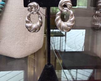 Tiffany Sterling and Gold Earrings