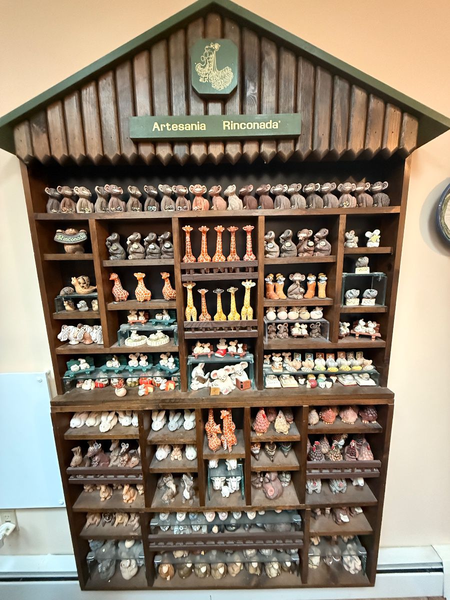 Artesania Rinconada collection shown across multiple display cases, including full display views and section photos. Entire collection is being sold as one lot. Absolutely no cherry picking. Display cases are not included and will be sold separately. Highest and best offers accepted during sale days only. All offers due by 4:00 PM Saturday, May 16, 2026.