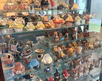 Artesania Rinconada collection shown across multiple display cases, including full display views and section photos. Entire collection is being sold as one lot. Absolutely no cherry picking. Display cases are not included and will be sold separately. Highest and best offers accepted during sale days only. All offers due by 4:00 PM Saturday, May 16, 2026.