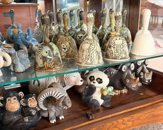 Artesania Rinconada collection shown across multiple display cases, including full display views and section photos. Entire collection is being sold as one lot. Absolutely no cherry picking. Display cases are not included and will be sold separately. Highest and best offers accepted during sale days only. All offers due by 4:00 PM Saturday, May 16, 2026.