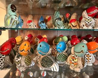 Artesania Rinconada collection shown across multiple display cases, including full display views and section photos. Entire collection is being sold as one lot. Absolutely no cherry picking. Display cases are not included and will be sold separately. Highest and best offers accepted during sale days only. All offers due by 4:00 PM Saturday, May 16, 2026.