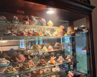 Artesania Rinconada collection shown across multiple display cases, including full display views and section photos. Entire collection is being sold as one lot. Absolutely no cherry picking. Display cases are not included and will be sold separately. Highest and best offers accepted during sale days only. All offers due by 4:00 PM Saturday, May 16, 2026.