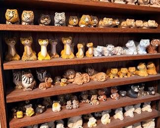 Artesania Rinconada collection shown across multiple display cases, including full display views and section photos. Entire collection is being sold as one lot. Absolutely no cherry picking. Display cases are not included and will be sold separately. Highest and best offers accepted during sale days only. All offers due by 4:00 PM Saturday, May 16, 2026.