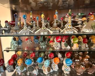 Artesania Rinconada collection shown across multiple display cases, including full display views and section photos. Entire collection is being sold as one lot. Absolutely no cherry picking. Display cases are not included and will be sold separately. Highest and best offers accepted during sale days only. All offers due by 4:00 PM Saturday, May 16, 2026.