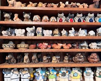 Artesania Rinconada collection shown across multiple display cases, including full display views and section photos. Entire collection is being sold as one lot. Absolutely no cherry picking. Display cases are not included and will be sold separately. Highest and best offers accepted during sale days only. All offers due by 4:00 PM Saturday, May 16, 2026.