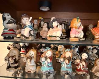 Artesania Rinconada collection shown across multiple display cases, including full display views and section photos. Entire collection is being sold as one lot. Absolutely no cherry picking. Display cases are not included and will be sold separately. Highest and best offers accepted during sale days only. All offers due by 4:00 PM Saturday, May 16, 2026.