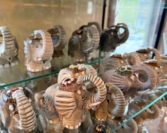 Artesania Rinconada collection shown across multiple display cases, including full display views and section photos. Entire collection is being sold as one lot. Absolutely no cherry picking. Display cases are not included and will be sold separately. Highest and best offers accepted during sale days only. All offers due by 4:00 PM Saturday, May 16, 2026.