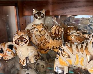 Artesania Rinconada collection shown across multiple display cases, including full display views and section photos. Entire collection is being sold as one lot. Absolutely no cherry picking. Display cases are not included and will be sold separately. Highest and best offers accepted during sale days only. All offers due by 4:00 PM Saturday, May 16, 2026.