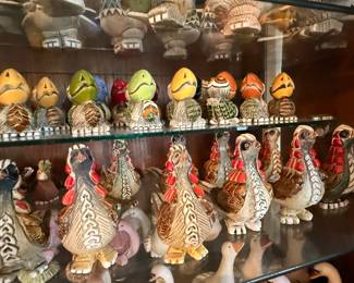 Artesania Rinconada collection shown across multiple display cases, including full display views and section photos. Entire collection is being sold as one lot. Absolutely no cherry picking. Display cases are not included and will be sold separately. Highest and best offers accepted during sale days only. All offers due by 4:00 PM Saturday, May 16, 2026.