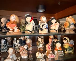 Artesania Rinconada collection shown across multiple display cases, including full display views and section photos. Entire collection is being sold as one lot. Absolutely no cherry picking. Display cases are not included and will be sold separately. Highest and best offers accepted during sale days only. All offers due by 4:00 PM Saturday, May 16, 2026.