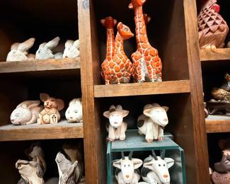 Artesania Rinconada collection shown across multiple display cases, including full display views and section photos. Entire collection is being sold as one lot. Absolutely no cherry picking. Display cases are not included and will be sold separately. Highest and best offers accepted during sale days only. All offers due by 4:00 PM Saturday, May 16, 2026.