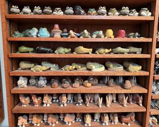 Artesania Rinconada collection shown across multiple display cases, including full display views and section photos. Entire collection is being sold as one lot. Absolutely no cherry picking. Display cases are not included and will be sold separately. Highest and best offers accepted during sale days only. All offers due by 4:00 PM Saturday, May 16, 2026.