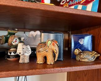 Artesania Rinconada collection shown across multiple display cases, including full display views and section photos. Entire collection is being sold as one lot. Absolutely no cherry picking. Display cases are not included and will be sold separately. Highest and best offers accepted during sale days only. All offers due by 4:00 PM Saturday, May 16, 2026.