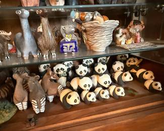 Artesania Rinconada collection shown across multiple display cases, including full display views and section photos. Entire collection is being sold as one lot. Absolutely no cherry picking. Display cases are not included and will be sold separately. Highest and best offers accepted during sale days only. All offers due by 4:00 PM Saturday, May 16, 2026.