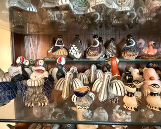 Artesania Rinconada collection shown across multiple display cases, including full display views and section photos. Entire collection is being sold as one lot. Absolutely no cherry picking. Display cases are not included and will be sold separately. Highest and best offers accepted during sale days only. All offers due by 4:00 PM Saturday, May 16, 2026.