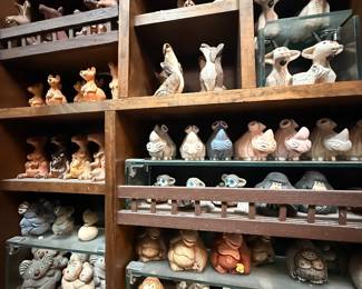 Artesania Rinconada collection shown across multiple display cases, including full display views and section photos. Entire collection is being sold as one lot. Absolutely no cherry picking. Display cases are not included and will be sold separately. Highest and best offers accepted during sale days only. All offers due by 4:00 PM Saturday, May 16, 2026.