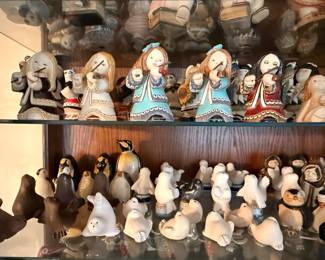 Artesania Rinconada collection shown across multiple display cases, including full display views and section photos. Entire collection is being sold as one lot. Absolutely no cherry picking. Display cases are not included and will be sold separately. Highest and best offers accepted during sale days only. All offers due by 4:00 PM Saturday, May 16, 2026.