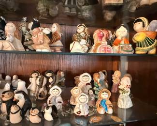 Artesania Rinconada collection shown across multiple display cases, including full display views and section photos. Entire collection is being sold as one lot. Absolutely no cherry picking. Display cases are not included and will be sold separately. Highest and best offers accepted during sale days only. All offers due by 4:00 PM Saturday, May 16, 2026.