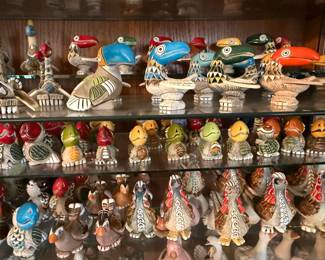 Artesania Rinconada collection shown across multiple display cases, including full display views and section photos. Entire collection is being sold as one lot. Absolutely no cherry picking. Display cases are not included and will be sold separately. Highest and best offers accepted during sale days only. All offers due by 4:00 PM Saturday, May 16, 2026.