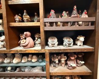 Artesania Rinconada collection shown across multiple display cases, including full display views and section photos. Entire collection is being sold as one lot. Absolutely no cherry picking. Display cases are not included and will be sold separately. Highest and best offers accepted during sale days only. All offers due by 4:00 PM Saturday, May 16, 2026.