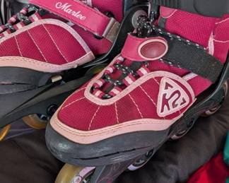 K2 Marlee Girls Adjustable Inline Skates ​These are high-quality, adjustable skates designed for children, which makes them very popular at estate sales because they "grow" with the child.