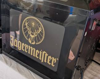 Jägermeister 3-Bottle Tap Machine (specifically the JEMUS or J99 model), designed to chill the liqueur to its signature serving temperature of -18°C (0°F).