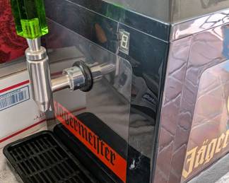 Jägermeister 3-Bottle Tap Machine (specifically the JEMUS or J99 model), designed to chill the liqueur to its signature serving temperature of -18°C (0°F).