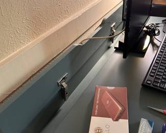 with wire storage for a neat look