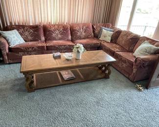 Thomasville MCM Cane Coffee Table